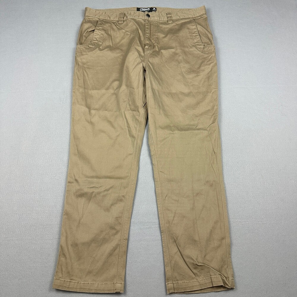 Mountain Khakis Pants Men 42 Beige Solid Modern Fit Straight Leg Workwear